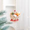 Resin Christmas Tree Hanging Ornament Snowman Xmas Pendant  Festive  Ornaments