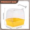 Bird Bath Box Cage Accessory Versatile Parrot Bowl Hanging Bathtub for Canary Budgie
