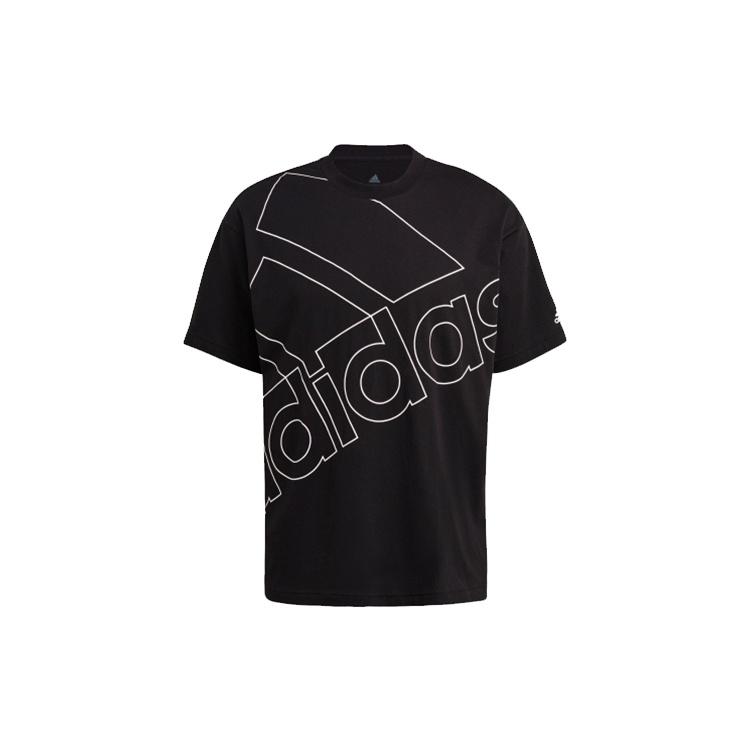 adidas Casual Sports Round Neck Short Sleeve Black Men s GK9422 XL