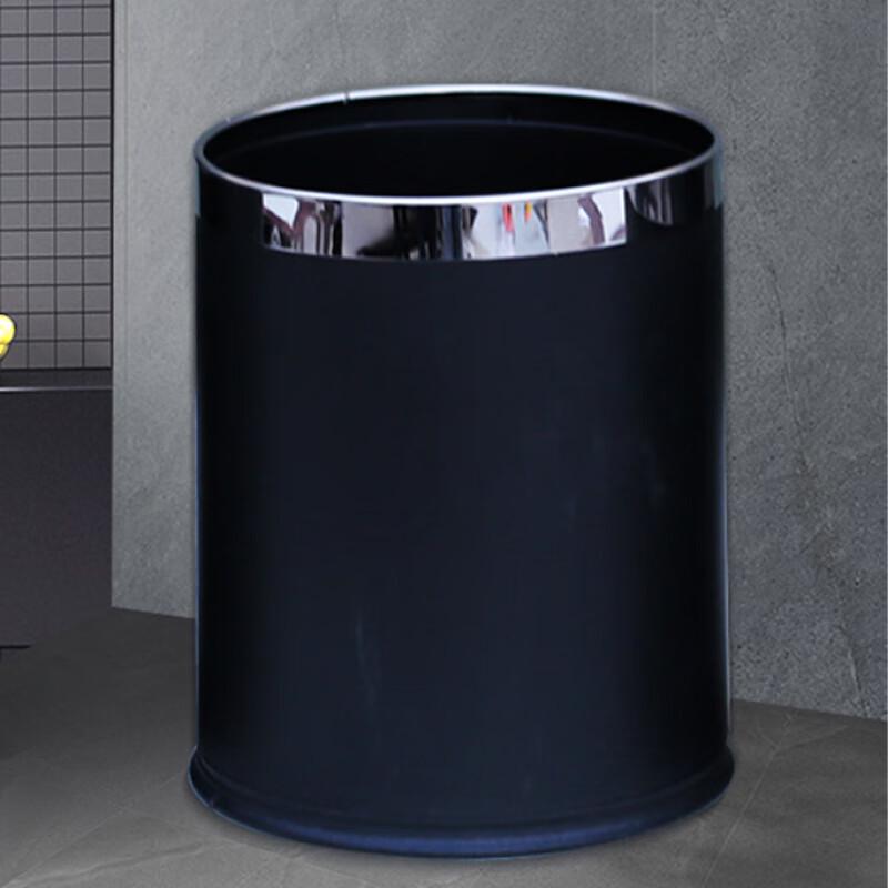 Round Lidless Trash Cans (10-Pack)