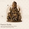 Ídolo del Señor Ganesha para Decoración del Hogar – Ídolo Pequeño de Ganesha de 6 Pulgadas | Murti de Ganesh Hecho a Mano | Ídolos de Ganesha para Hogar y Oficina