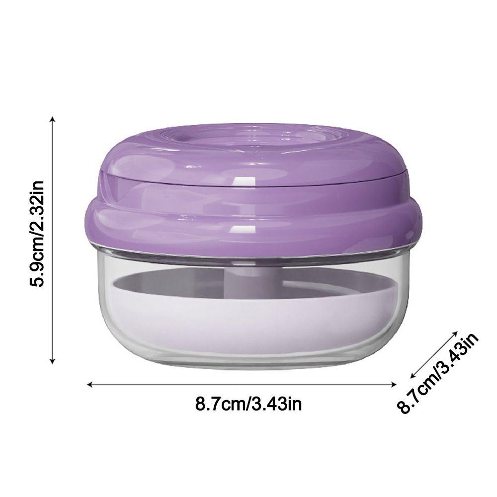 Elastic Lifting/Dropping Invisible Braces Storage Case Dustproof Draining Dental Retainer Case Sealed with Mirror