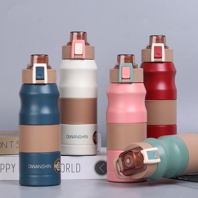 Large Capacity Sports Vacuum Cup Stainless Steel Outdoor Portable Travel Thermal Flask Straight Drink Cup