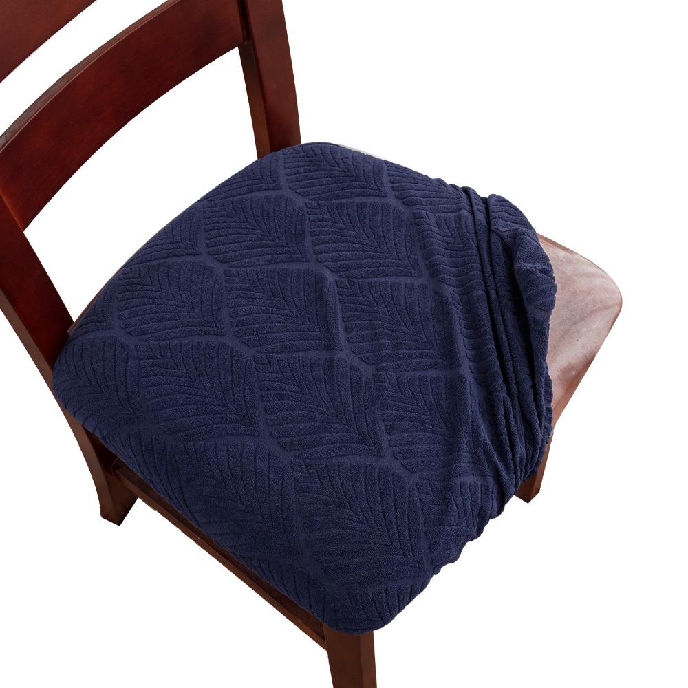 Stain Resistant Dining Chair Covers Waterproof Oil-proof Seat Protector Pet Claw Resistant Scratch Resistant