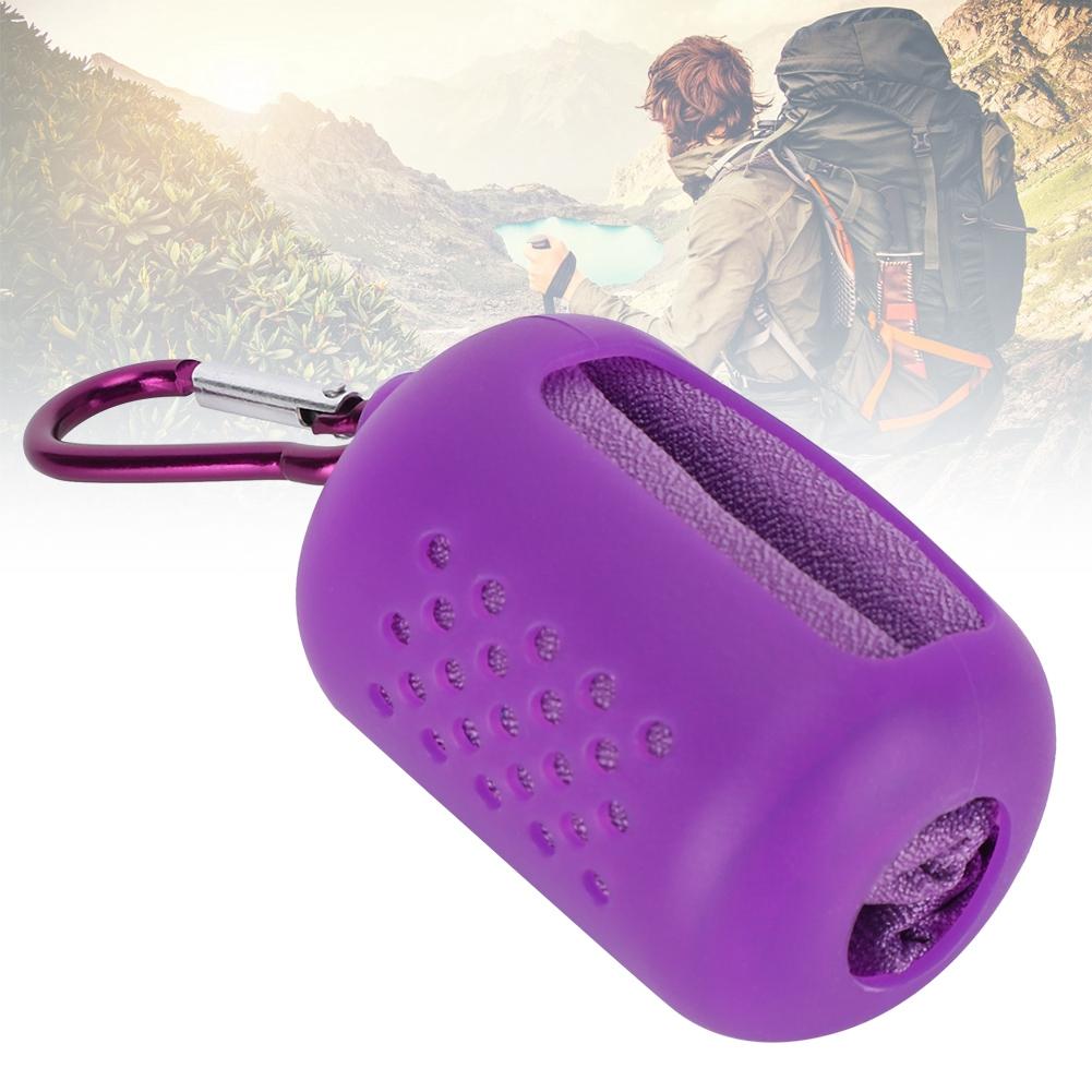 Portable Microfiber Fast Drying   Soft Compact Gym Towel for Bch Hiking   Travel Sports Backpack