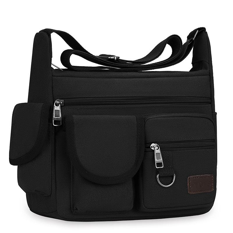 Herren Canvas Umhänge- und Schultertasche - Lässige Reise Messenger und Rucksack