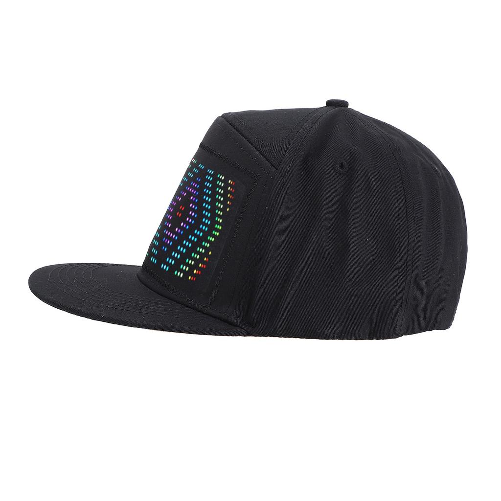 LED Cap 16x32 BT APP Control Programmable LED Hat for Festival Party Carnival Concert 5V 2A
