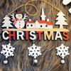New Christmas Home Creative Decor Pendants Restaurants Wooden Handicrafts Door Decorations Christmas Festival Gifts Accessories