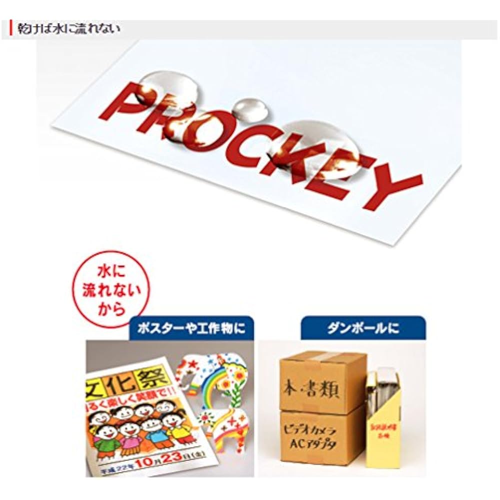 Mitsubishi Pencil Water-based Sign Pen Prokey Twin Fine Letter+Bold Black PM150TR.24, Pack of 10