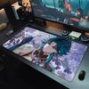 Gaming Mouse PadLarge Desk MatAntislip Stitched Edges Moonlit Mythical Deer Anime Print Keyboard Pad for Gamer Home Office