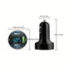 Smart 4 Port Car Charger - PD USB C Fast Charge with Digital Screen Blue Light