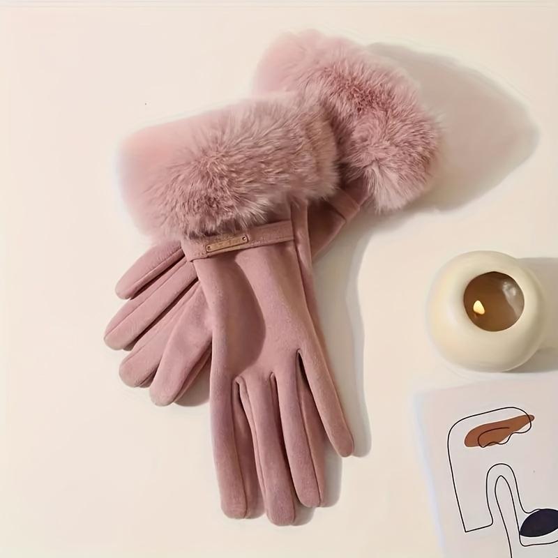 Guanti invernali touchscreen da donna con morbida fodera in pile - Caldi, antivento per attività all'aperto, Solo lavaggio a mano, Lavaggio a mano, Caldi, Morbido pile