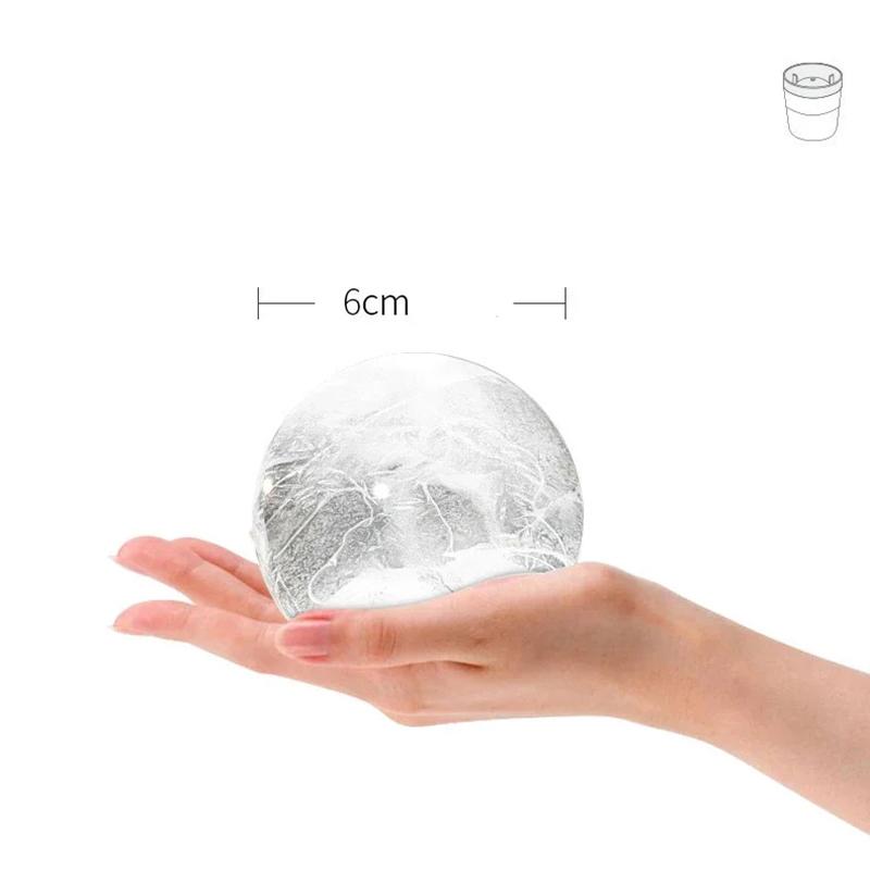 1/2/4 st Silikon Isbitsform Stor Rund Form Livsmedelsgodkänd Rund Bricka Bar Coola Prylar Köksredskap Form för att Göra