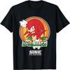 Camiseta Vintage Retrato de Super-Herói Knuckles do Sonic The Hedgehog