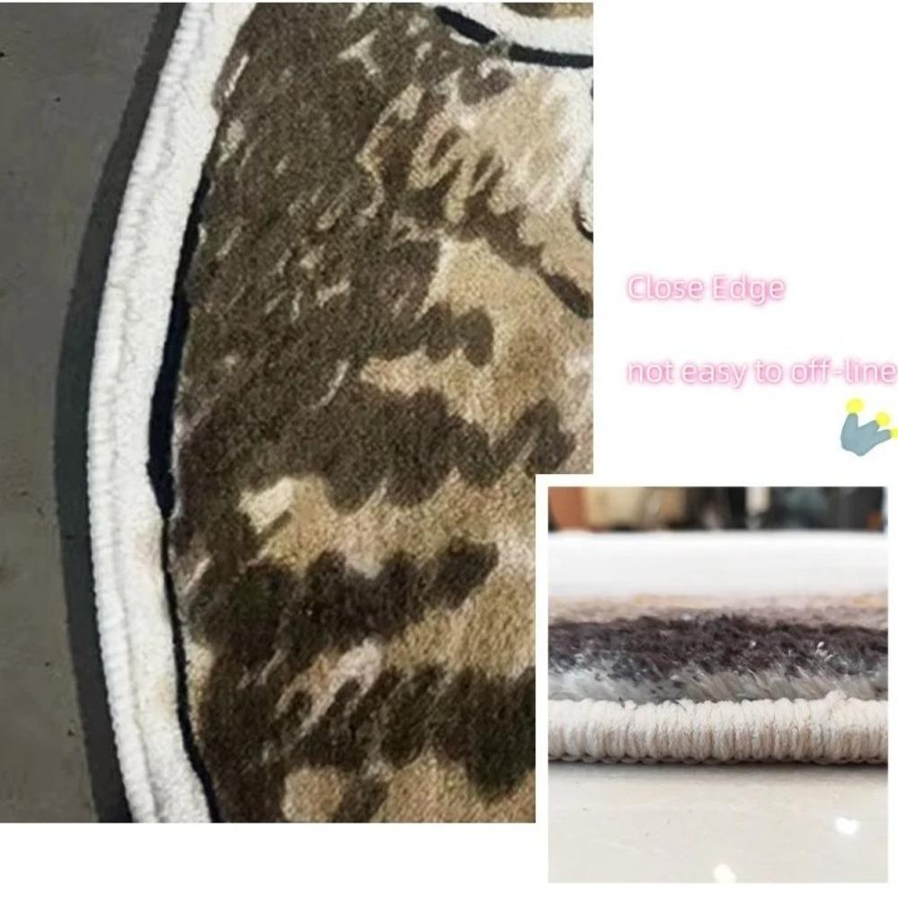 Machine Washable Imitation Cashmere Carpet Anti-slip Floor Mat Decorative Rug Living Room