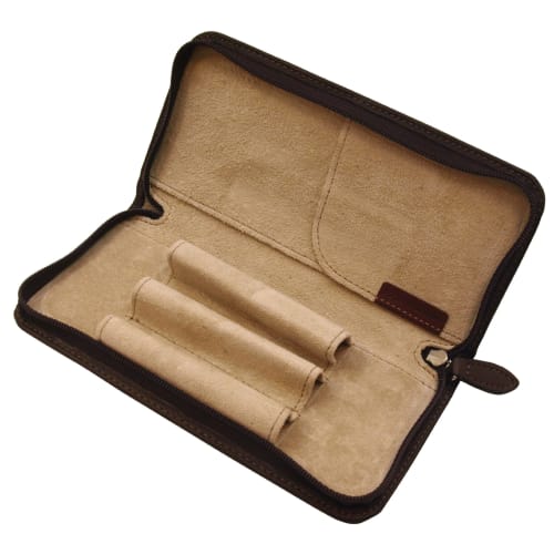 Pilot Pencil Case Zipper Pencil Case Dark Brown