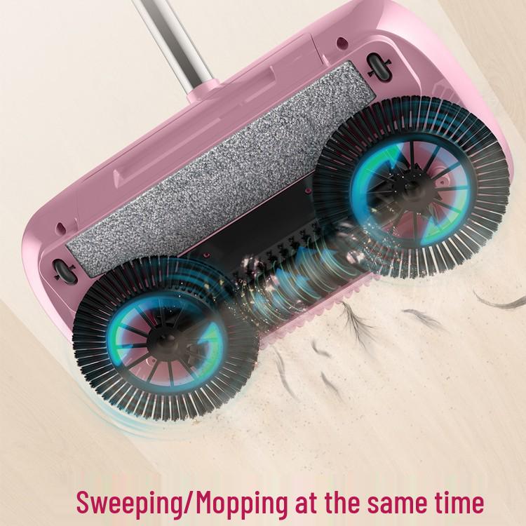 Multifunctional Push Sweeper with Broom and Dustpan Set for Home Use