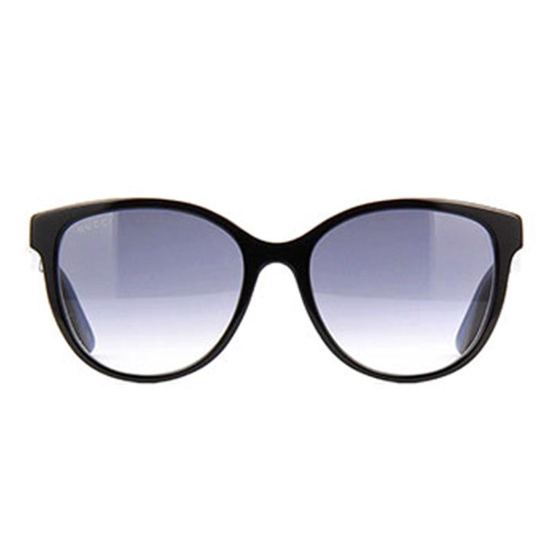 Gucci Fashion Webbing Series GG Interlocking Logo Pilot Round Frame Sunglasses Women's