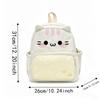3D Ears Design Cartoon Schoolbag Large Capacity Kawaii Rucksack Cat Backpack  Badge Collectors