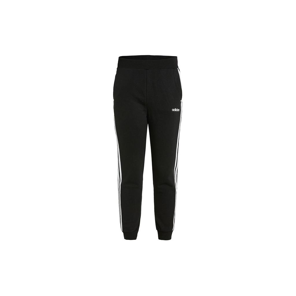 Adidas Neo Track Running Pants with Three Stripes Men Bottoms Black GP4923