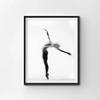 Alb-negru Ballet Girl Balerina Postere și imprimeuri Dansatoare Pânză Pictură Artă de perete Imagine pentru camera de zi decor acasă