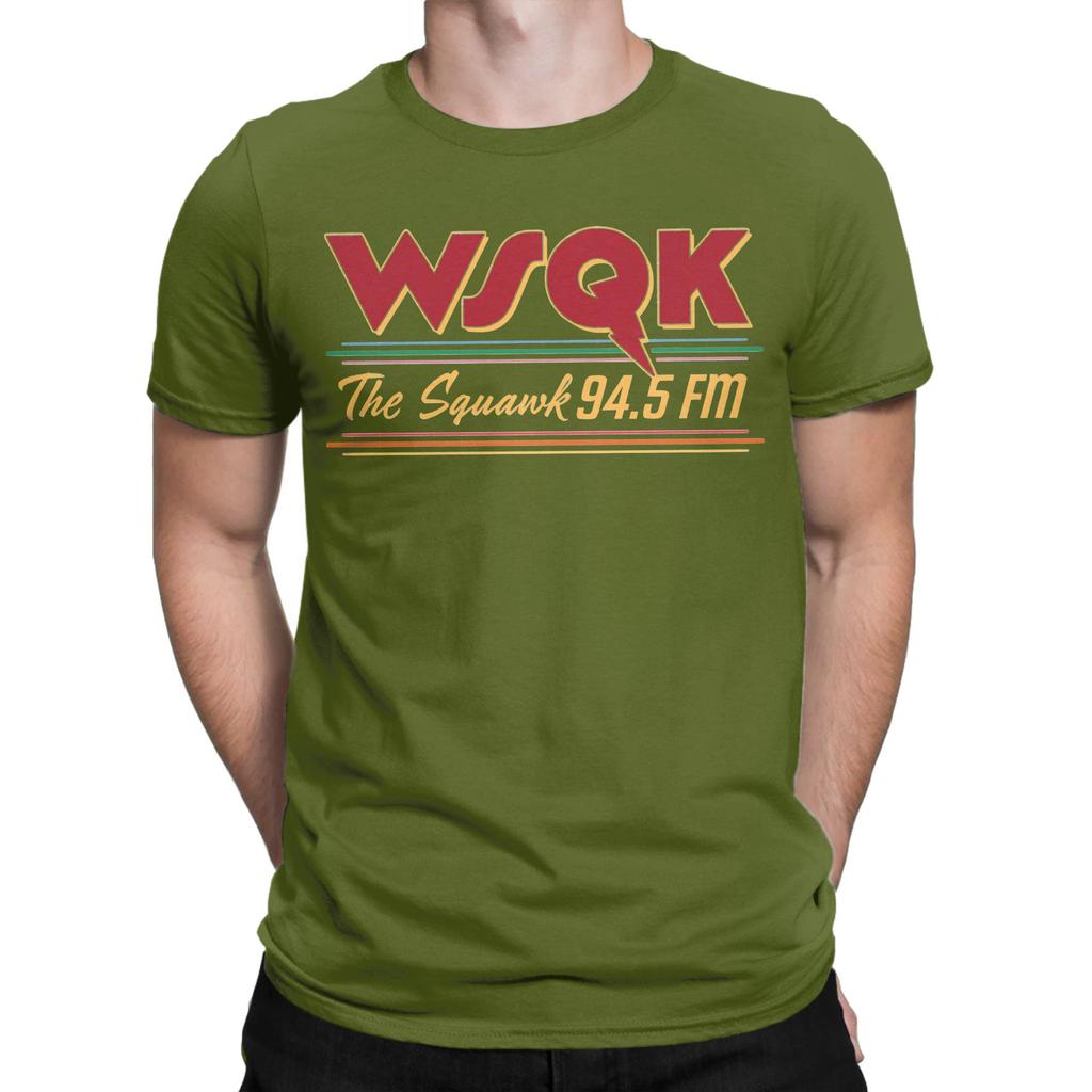 Unisexs TShirt Wsqk The Squawk Funny Pure Cotton Tees Short Sleeve Dustin Henderson T Shirt Crew Neck Tops Birthday Gift