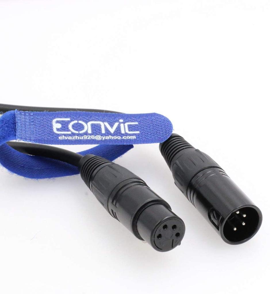 Eonvic XLR Microphone Cable, 4-Pin XLR Male to Female Balanced Audio Cable (1.5M)