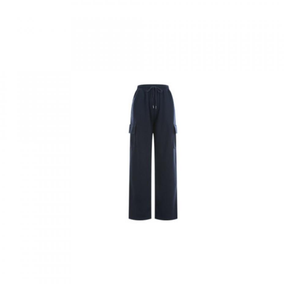 Shop Women Wide Cargo Banding Training Pants Navy Int Wpt 20008