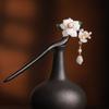 Chinese Style Hair Stick Hairpin Wooden Retro Ethnic Style Flower Hairpin for Hair DIY Accessory Hair Styling