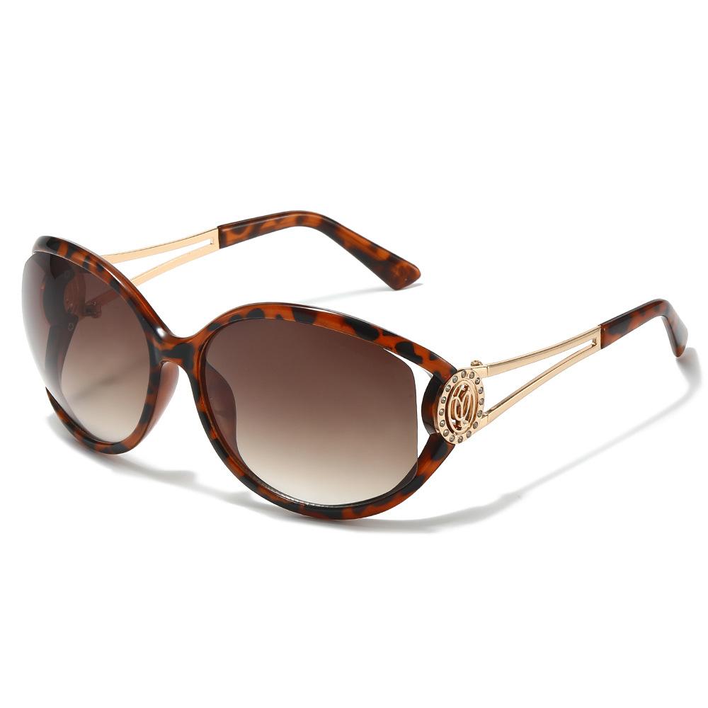 New large-frame fashion sunglasses ins wind outdoor driving sunglasses UV-proof round face sunglasses