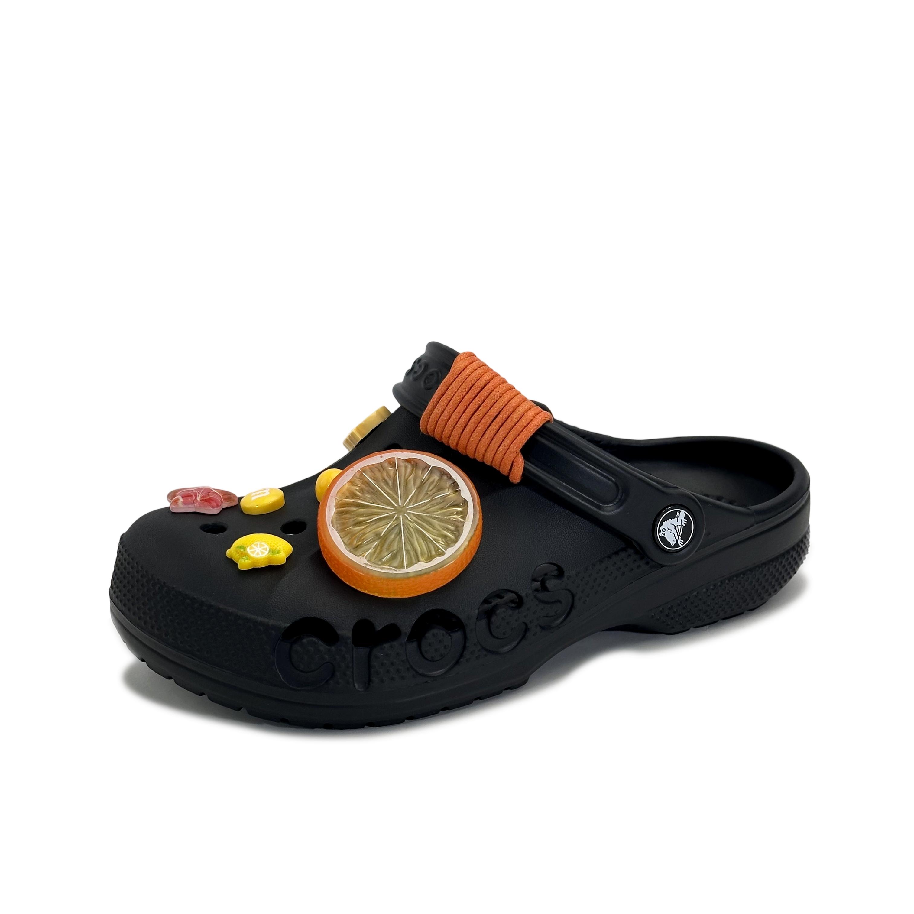 

Crocs Baya EVA Оранжевый C Beya Пляжная Мода Повседневные Универсальные Удобные Обувь с Отверстиями Унисекс Черный 41-42 чёрный