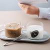 Household Large-Capacity Transparent Water Cup Milk Breakfast Cup With Handle Glass 500ml