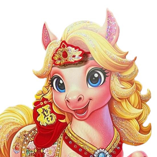 10 Pairs Chinese New Year Door Stickers Zodiac Horse Wall Decals 2026 Year of Horse Couplets for Spring Festival Home Party Decor