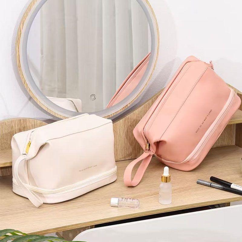 Large-capacity Makeup Bag Waterproof Cosmetics Storage Bag New Travel and Business Trip Toiletries Bag Makeup Brush Storage Tool