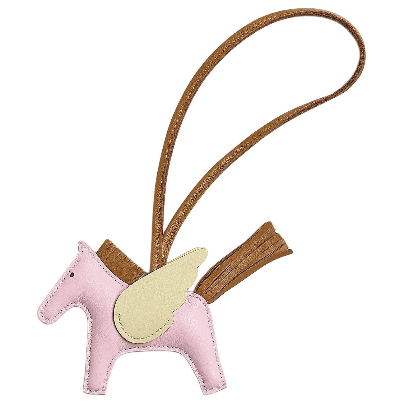 

New HERMES Rodeo Milo Lambskin With Swift Calfskin Bag Accessory Small Size Women s Pink H083010CADL 9.7*1.0*7.9CM