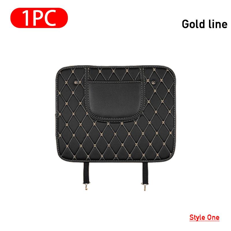 SEAMETAL Car Seat Back Protector PU Leather Car Anti Kick Mat