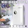 100W 2.2L Portable Mini Dehumidifier Office Home Basement Dehumidifier Air Dryer Mute Remote Control Timing Automatic Defrost