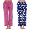 Keanu Womens/Ladies Fleece Lamb & Puppy Lounge Pants (Pack of 2)