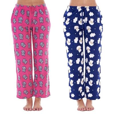 Keanu Damen/Damen Fleece Lamm & Welpe Loungehose (Packung mit 2)