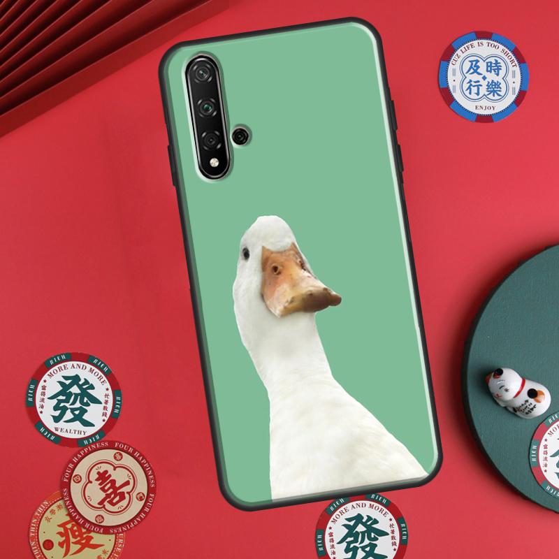 Cute Cartoon Duck For Huawei P20 P40 P30 Lite P60 Pro Nova 12s 11i 12i 10 9 SE 5T Y91 Y90 Y60 Y70 Y72 Y61 Case