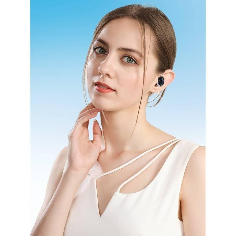 Wiederaufladbarer Smart Hörverstärker für Senioren Einstellbare Lautstärke mit geräuscharmem Design in Schwarz Weiß und Beige