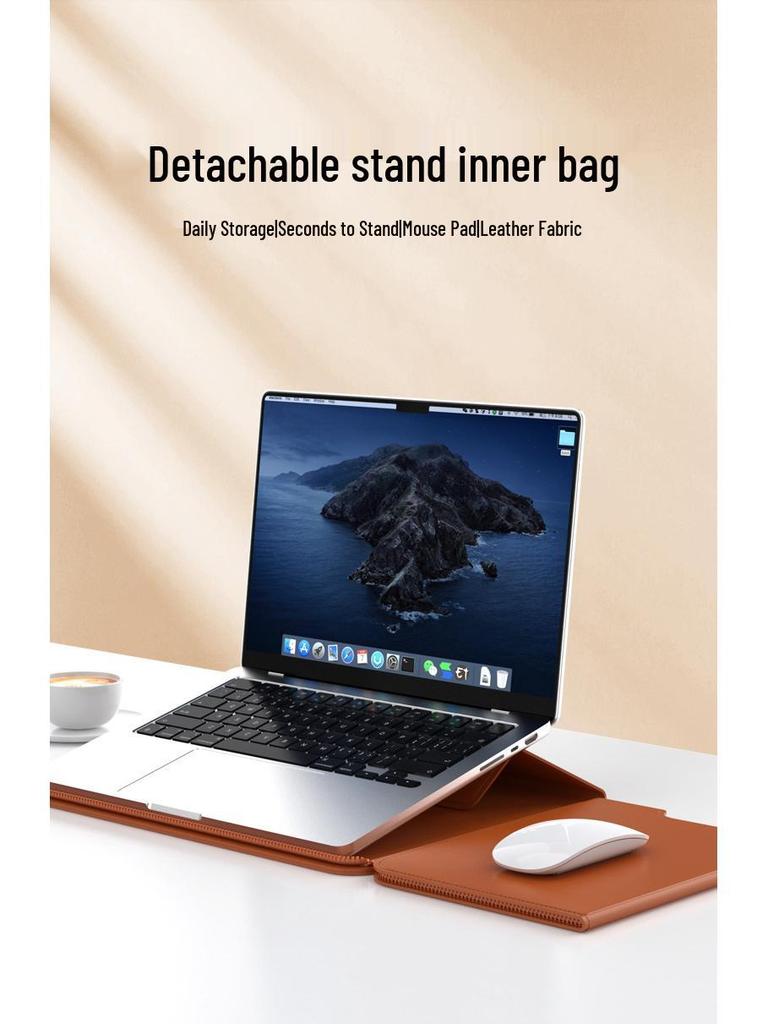 14-Inch Cross-Border Laptop Bag with Stand, Fits MacBook 15-Inch - Protective Sleeve Cover