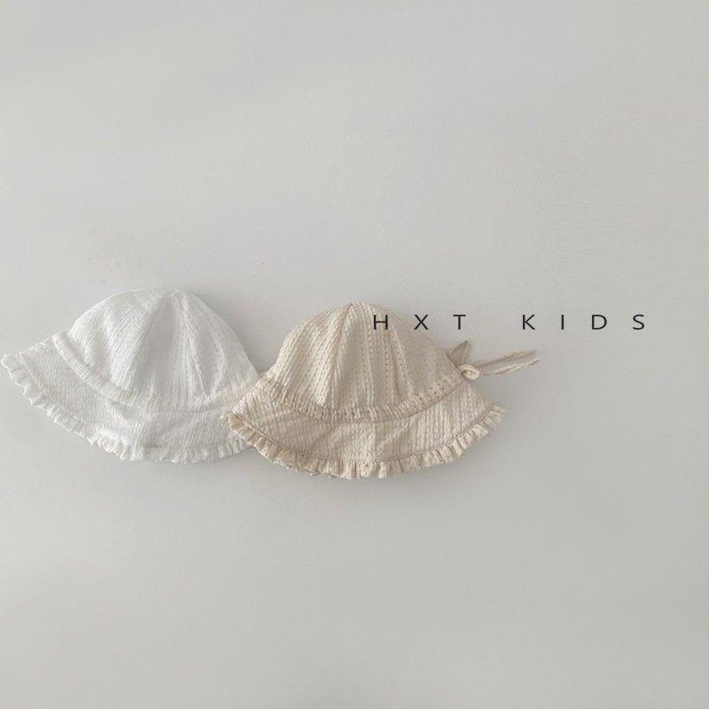 Adjustable Baby Sun Hat with Ruffles - Stylish Lightweight Protection for Spring & Autumn