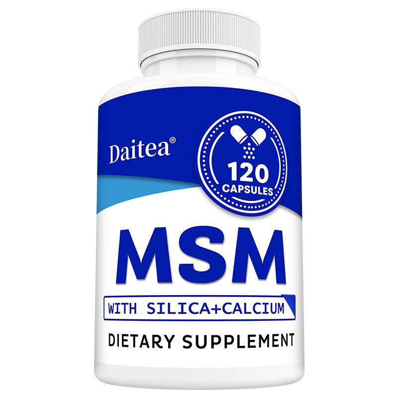 Methylsulfonylmethane Dietary Supplement, With Calcium, Silica, 120 Capsules Per Bottle 120 Capsules