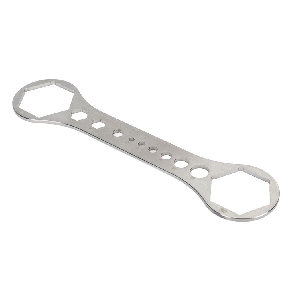 Bike Front Fork Wrench Stainless Steel Bicycle Pneumatic Fork Cover Removal Tool for Mountain Bike