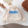 Baby Girls Boys Sweatshirt Kids Letter Hoodies Toddler Autumn Outerwear Winter Children's Clothing