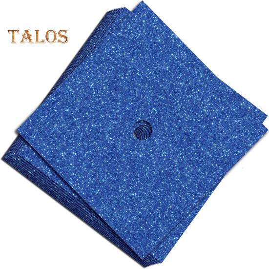 10 Pcs Glitter Cardstock Paper for Graduation Cap Decorations 10" X 10" Sparkly Construction Paper for DIY Grad Caps Crafts Scrapbook Supplies