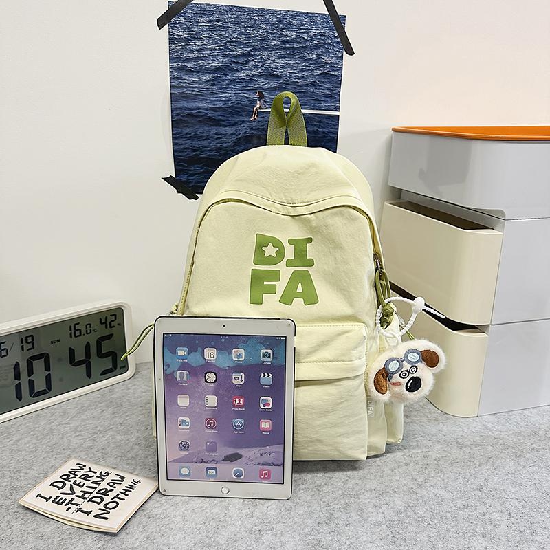 Campus Schoolbag Junior High School Student Backpack Unisex Large Capacity Travel Lightweight Backpack