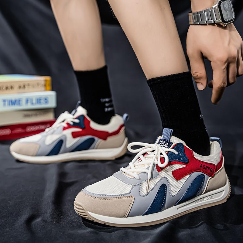 Fashion New Designers Action Mesh Sport Shoes Man Sneakers Running Men Tennis Male Walking Footwear Trendy Fitness Trendy Flat Comfort