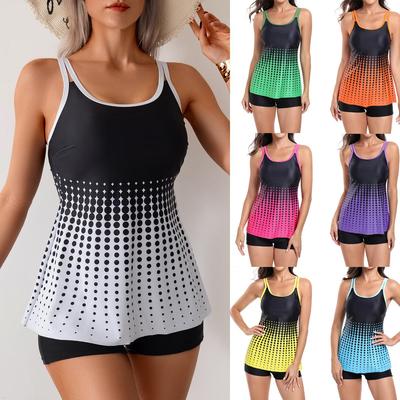 Beach Vacation Swimsuit Split Swimsuit Women Swimwear Sexy Bikini Tankini Flat Front Swim Trunks Fine Stitching In A Variety of Colors Beachwear